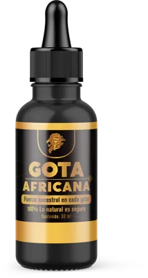 Gota Africana, frasco gotero de 30 ml con su caja